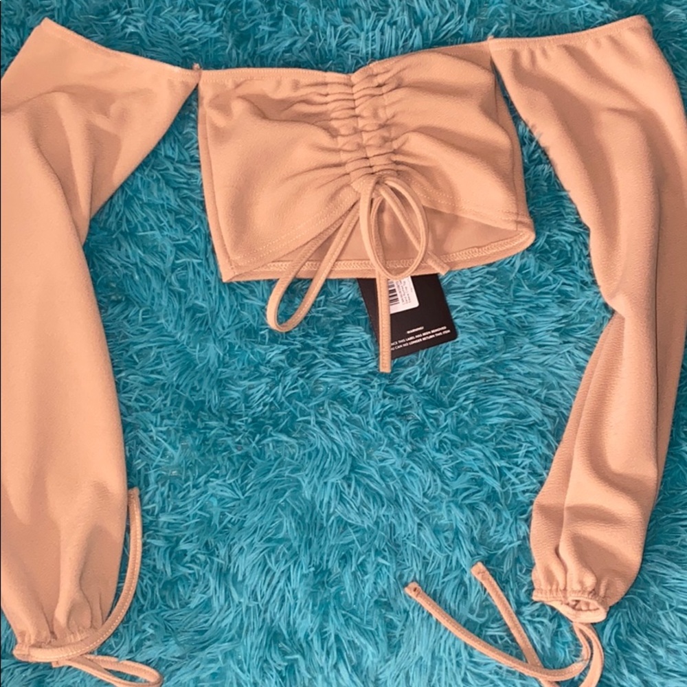 Runched crop top